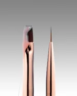 DARK dobbeltsidig beige pensel (liner 11 mm flat firkantet gel 9 mm) - Bilde 2