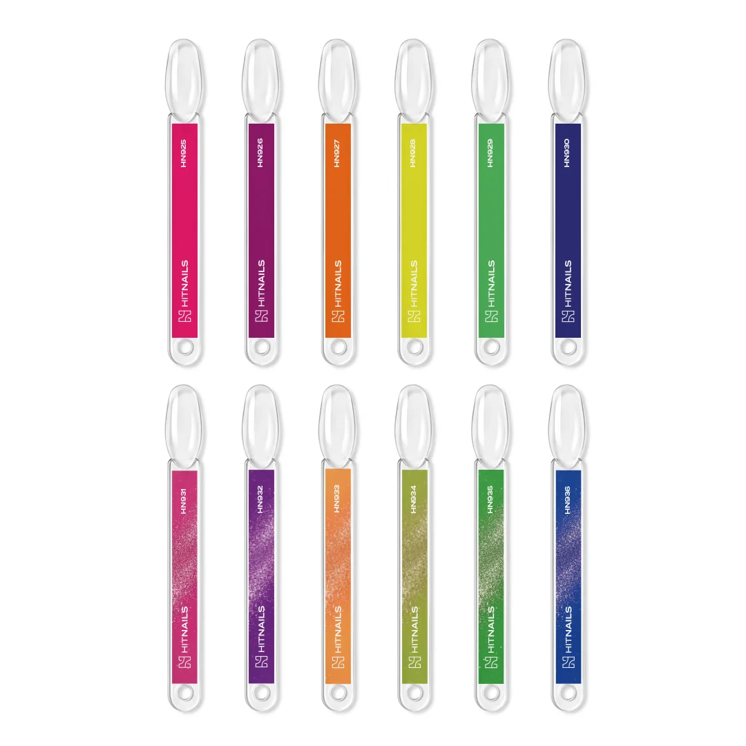 Neon sommer gelpoleringskolleksjon - 12 farger - Bilde 2