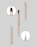 DARK dobbeltsidig beige pensel (liner 11 mm flat firkantet gel 9 mm)