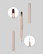 DARK dobbeltsidig beige pensel (liner 11 mm flat firkantet gel 9 mm)