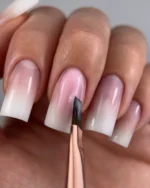 DARK dobbeltsidig beige pensel (liner 11 mm flat firkantet gel 9 mm) - Bilde 6